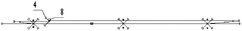 Assembled type cableway transport device