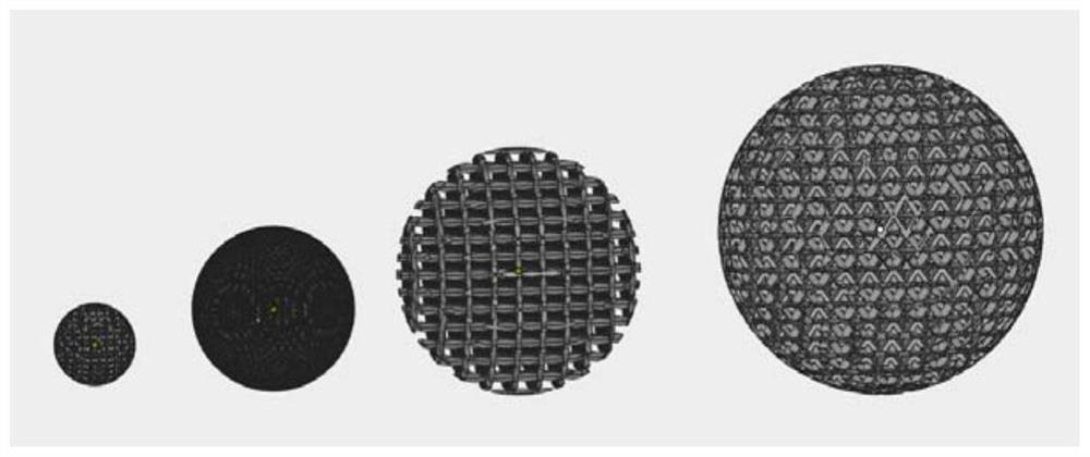 Spherical denitration catalyst with lattice structure prepared by 3D printing and preparation method thereof