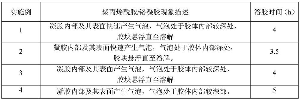 A kind of polyacrylamide/chromium gel room temperature static breaker and preparation method thereof