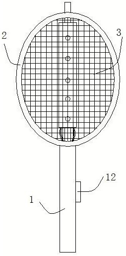 An electric mosquito swatter