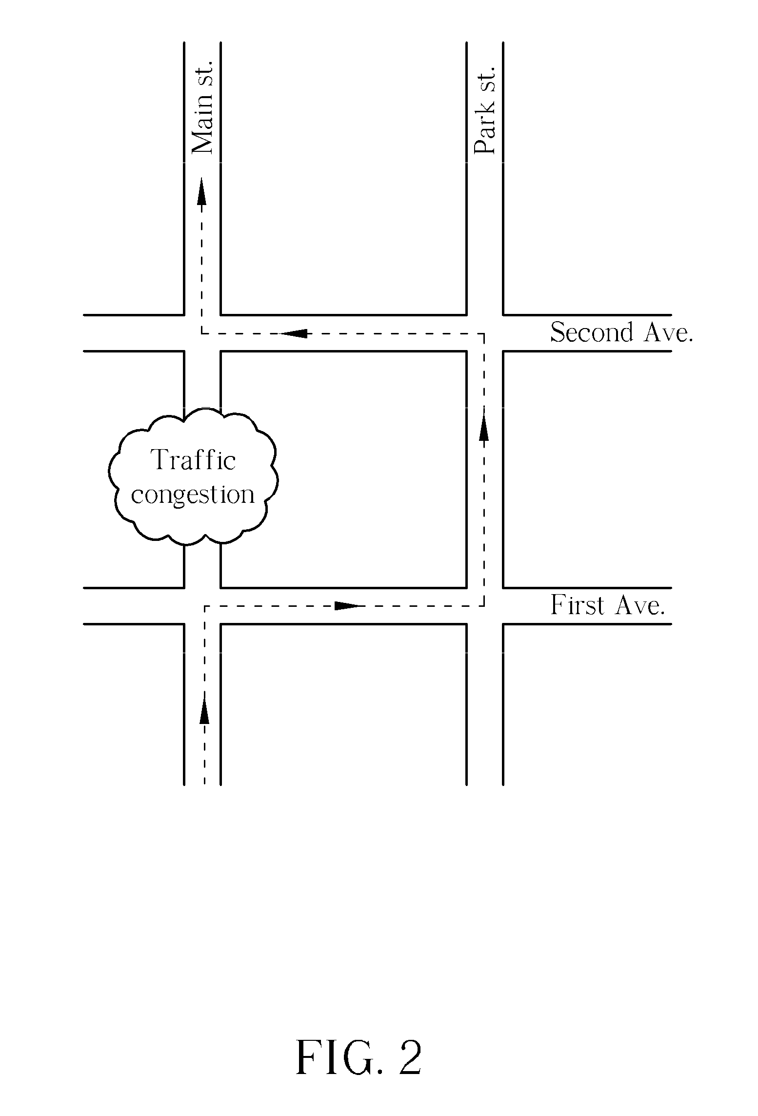 Method of utilizing a personal navigation device to suggest alternate routes being identified by recognizable street names