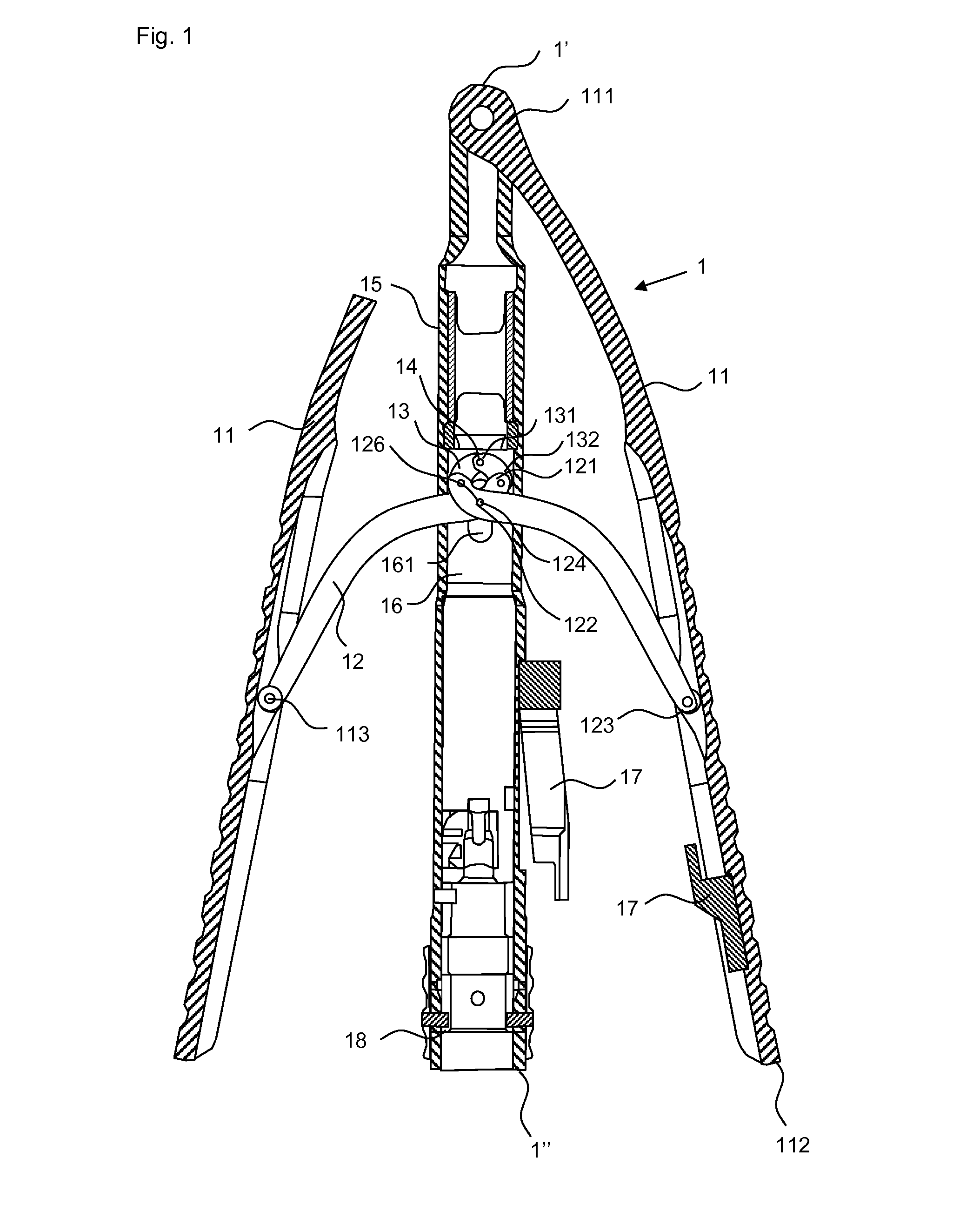 Actuation grip for a microsurgical instrument, and microsurgical instrument