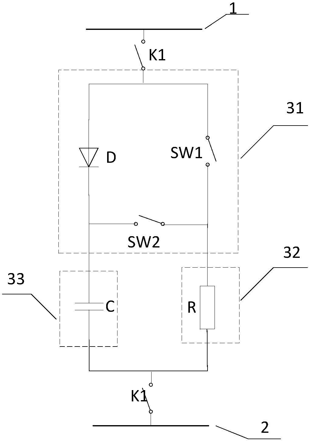 Dynamic energy release device and equipment and DC power transmission system