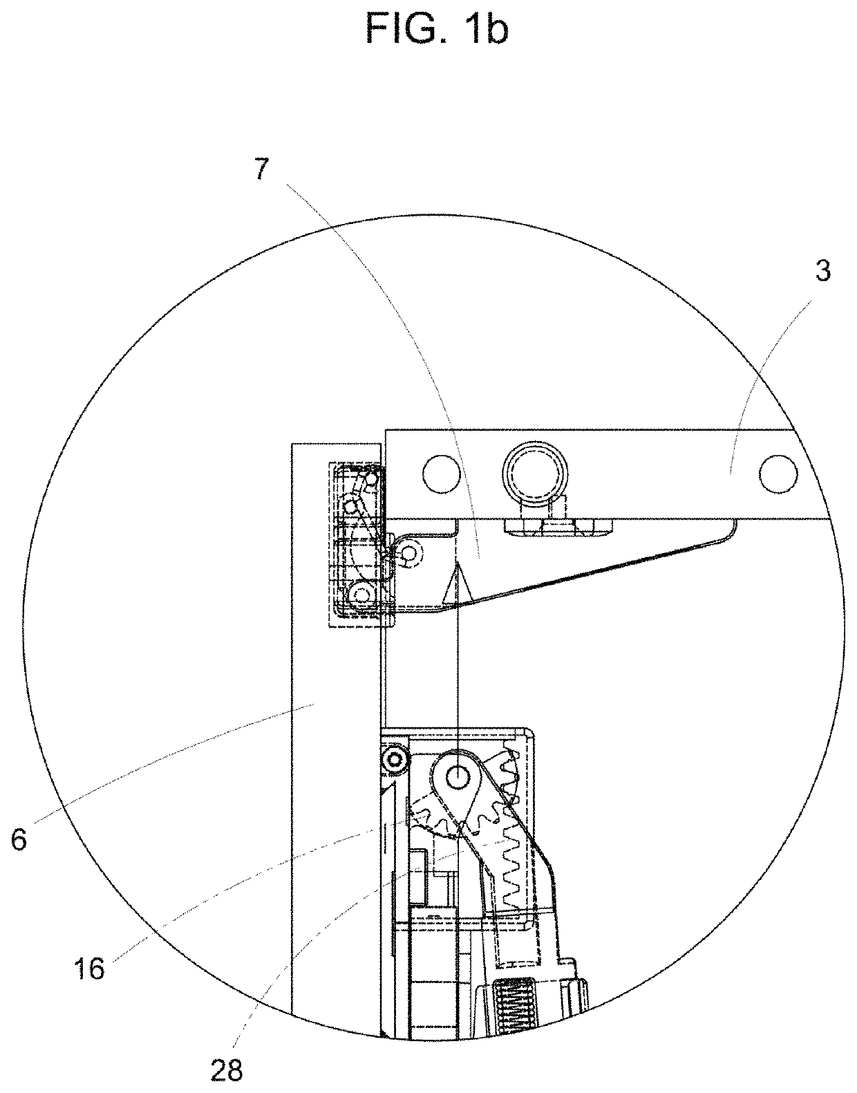 Automatic opening mechanism for flap doors