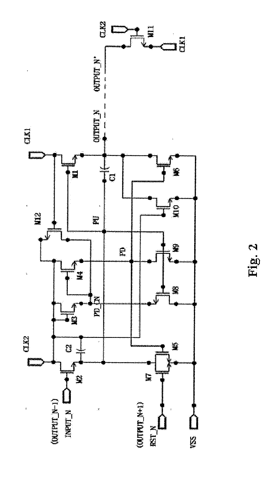 Shift register unit, gate drive device and display device