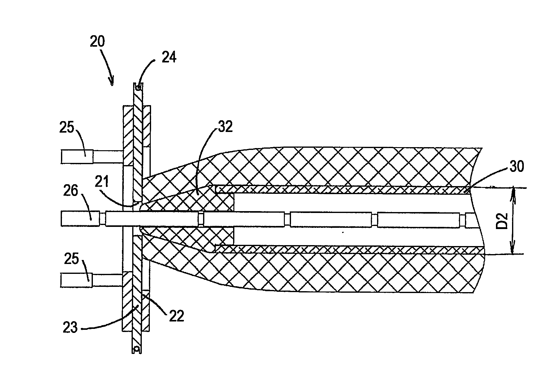 Device and method for field xpansion