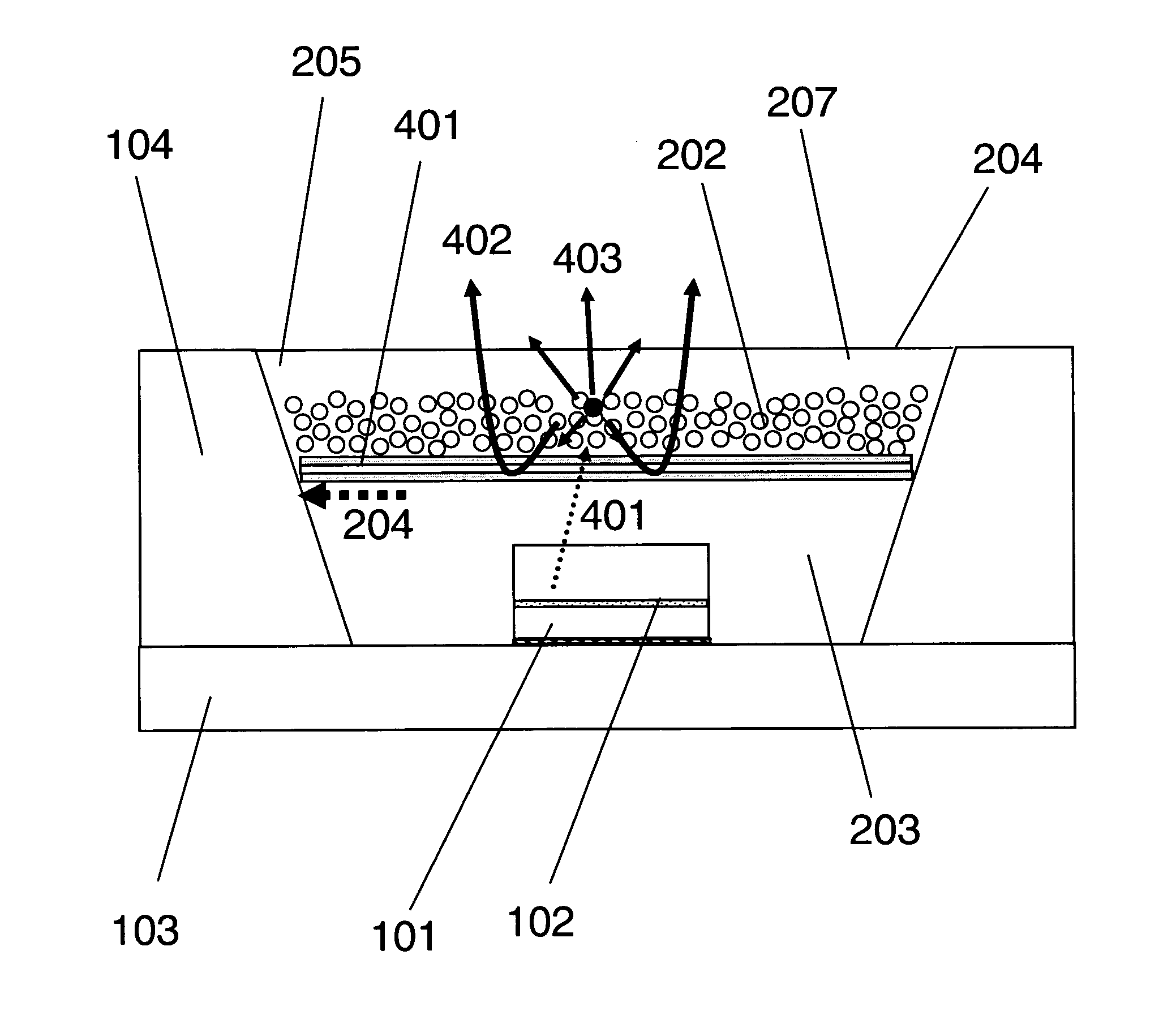 Light emitting module with optically-transparent thermally-conductive element