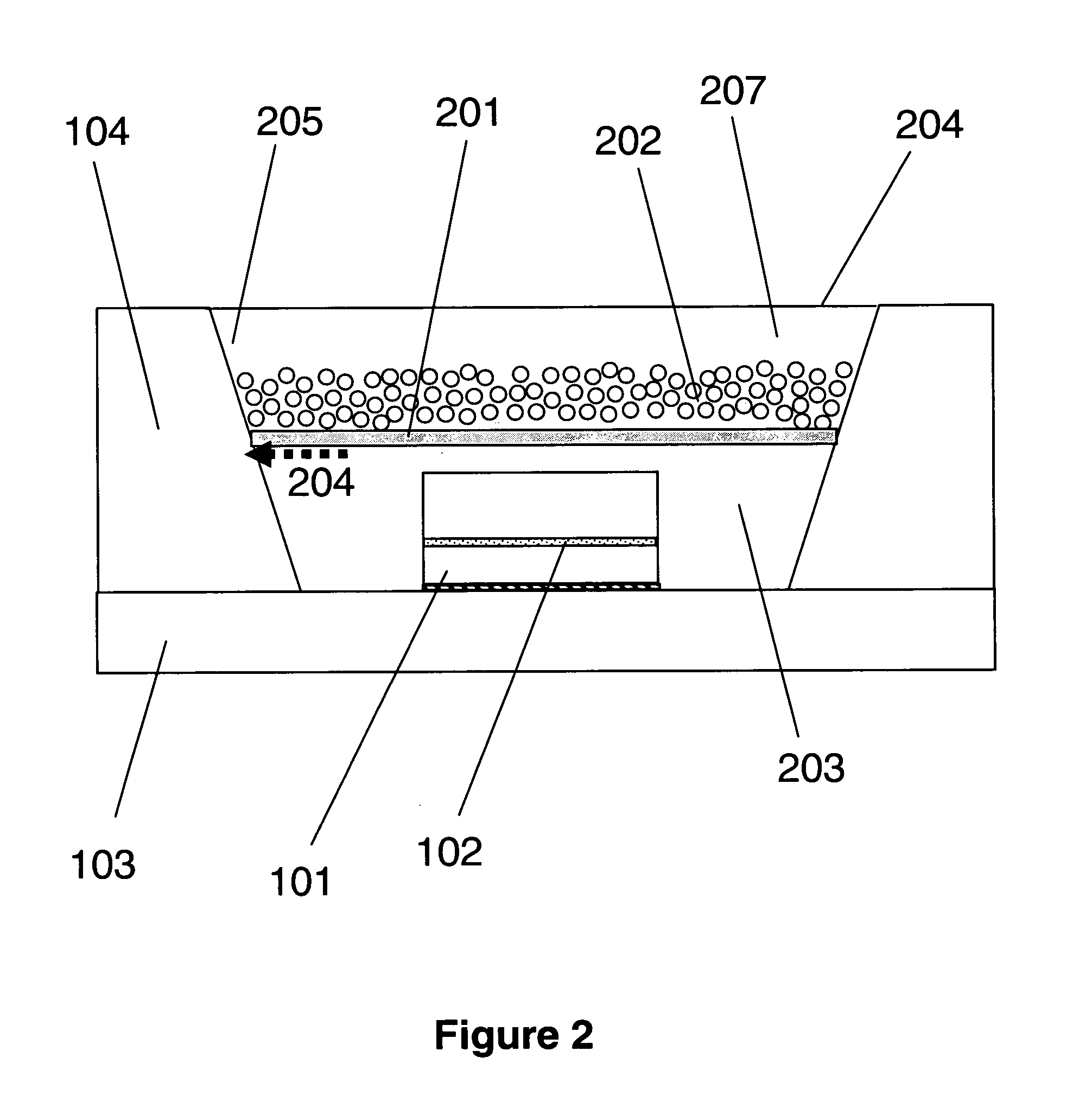Light emitting module with optically-transparent thermally-conductive element