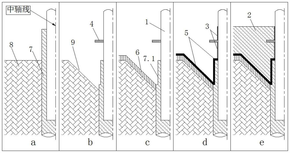 Coastal deep foundation pit steel pipe column and bottom plate waterproof joint construction structure and method