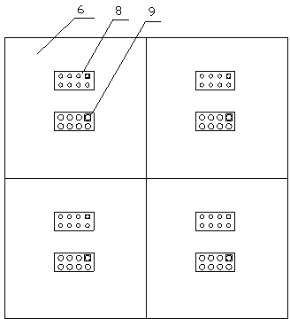 LED (Light Emitting Diode) display screen module with separated lamp boards and driving boards