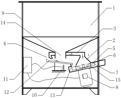 A single-motor circulating water culture floating bait uniform bait feeding machine and method