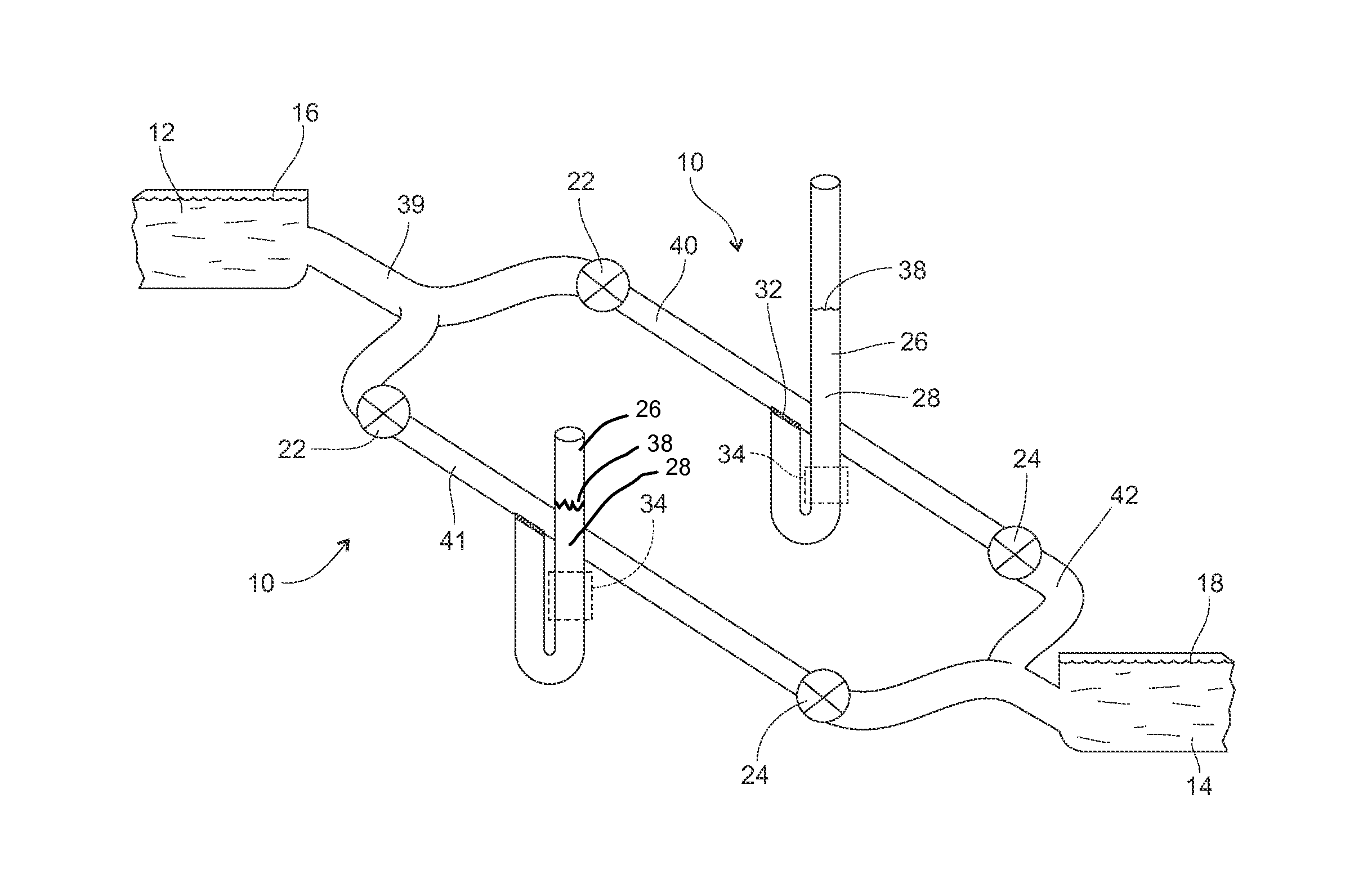 Parallel fish passage apparatuses with hydroelectric power generator and method