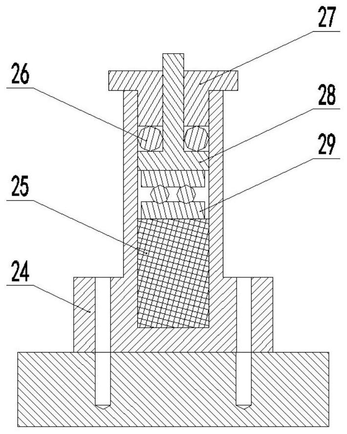 Triaxial active shock absorber based on piezoelectric effect and system thereof