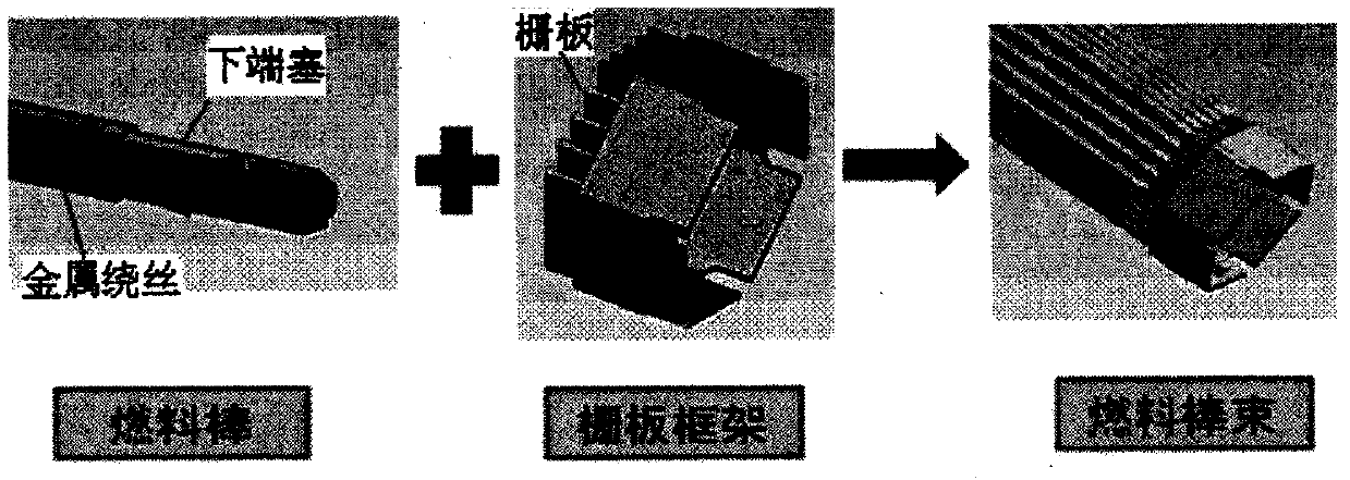 Device and method for automatic recognition of nuclear fuel rod position and orientation