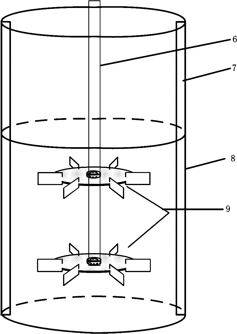 Double-layer stirring paddle combination device