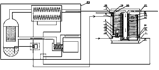 High-temperature waste heat recovery machine and process for screw type air compressor
