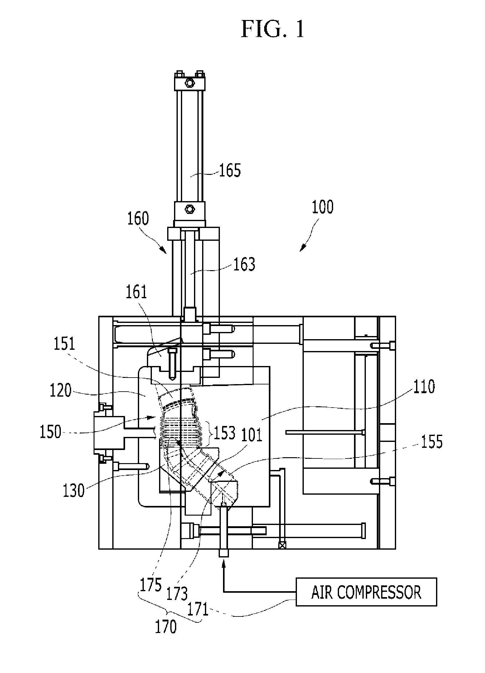 Injection mold for intake hose and intake hose production method using the same