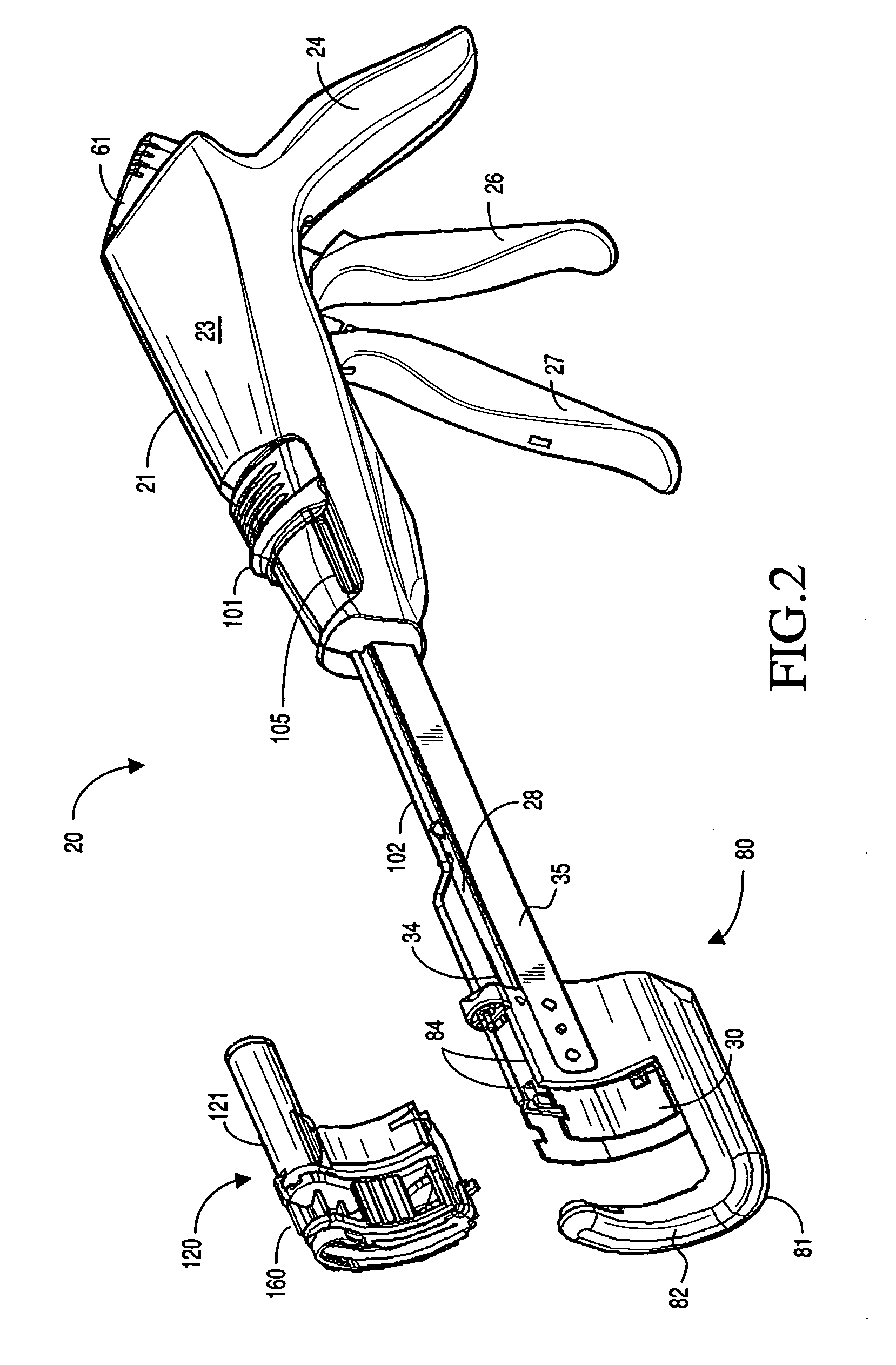 Retaining pin leaver advancement mechanism for a curved cutter stapler