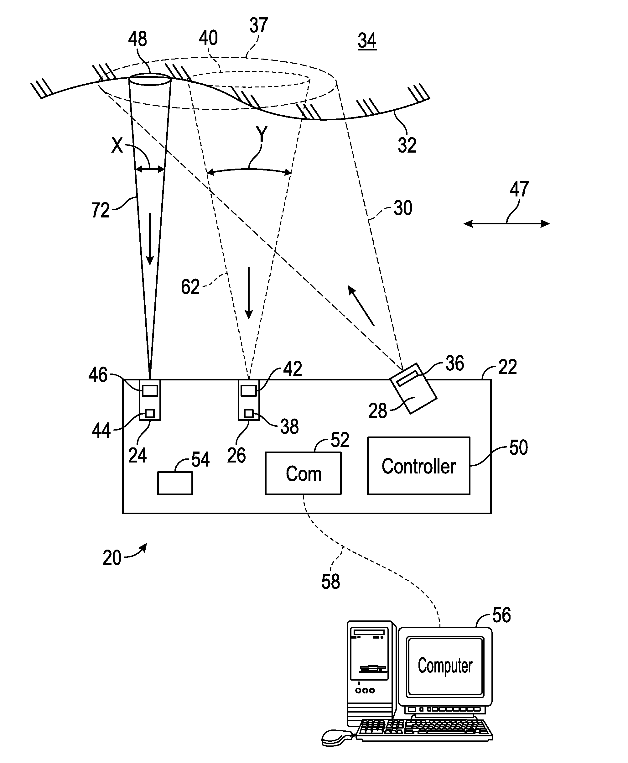 Three-Dimensional Scanner With External Tactical Probe and Illuminated Guidance