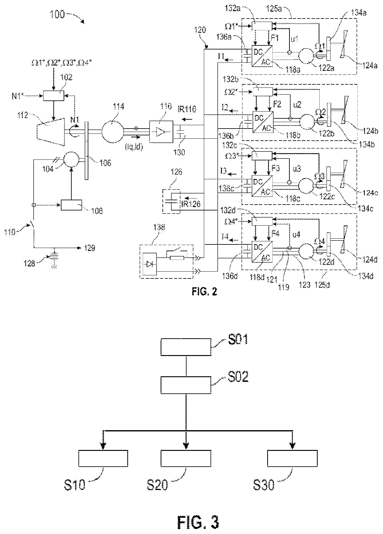 Hybrid-electric propulsion architecture and method for dissipating electrical energy in such an architecture