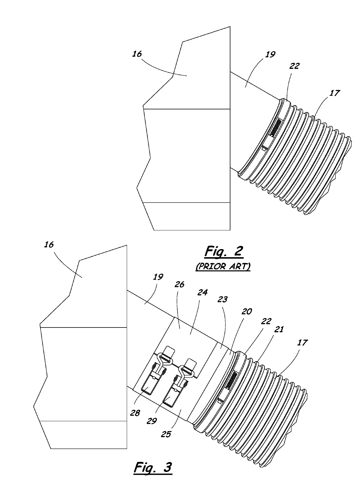 Mower having collection system with quick connect vacuum hose adapter