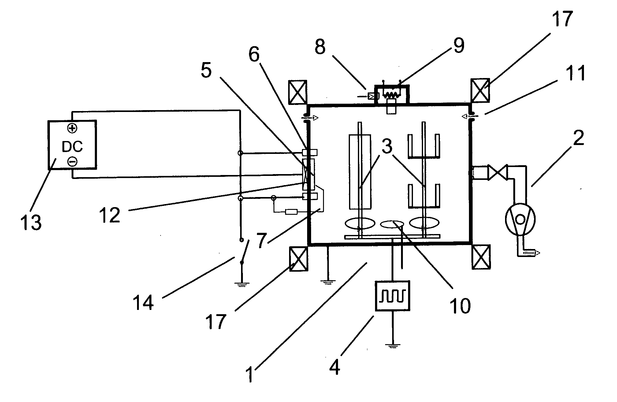 Method for operating a pulsed arc source