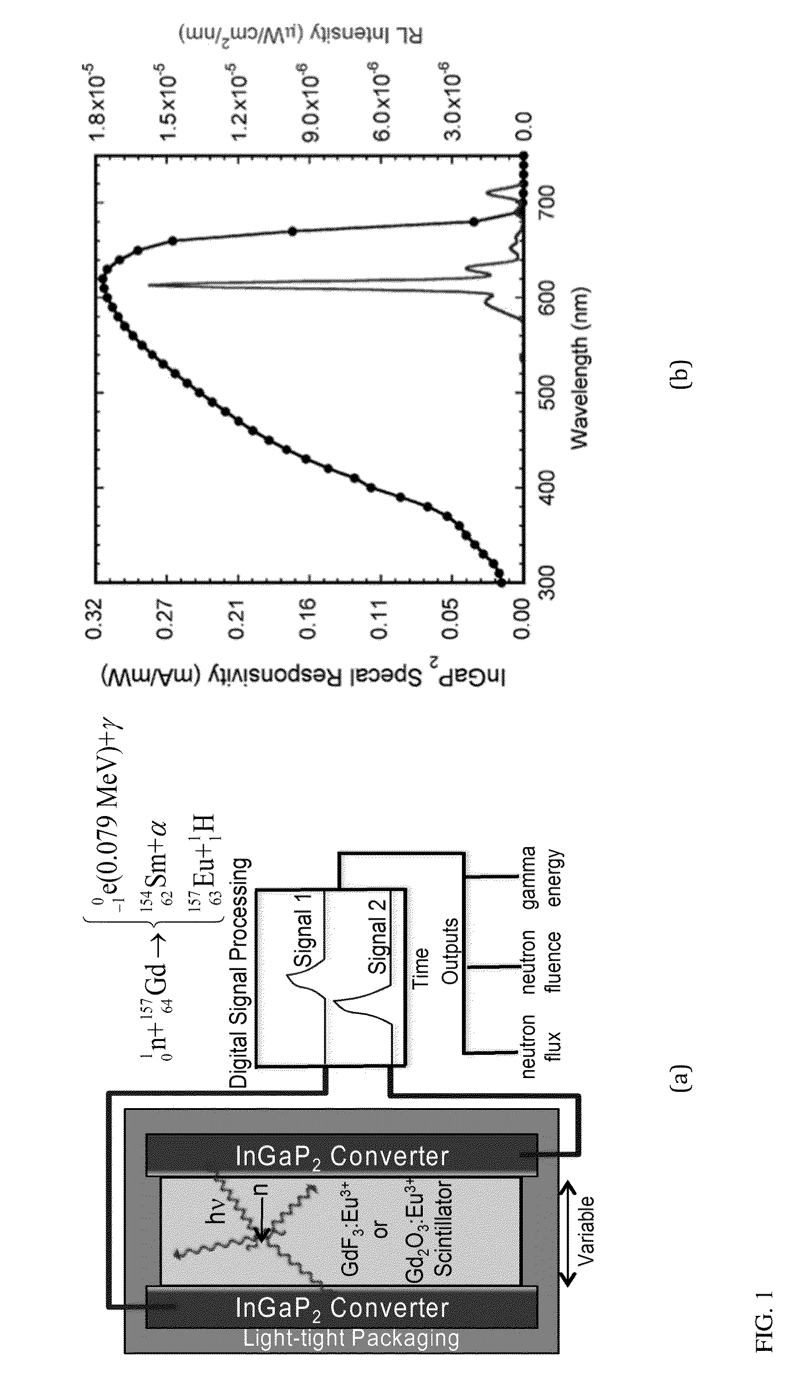 Neutron detector using gd-based scintillator and wide-bandgap semiconductor photovoltaic