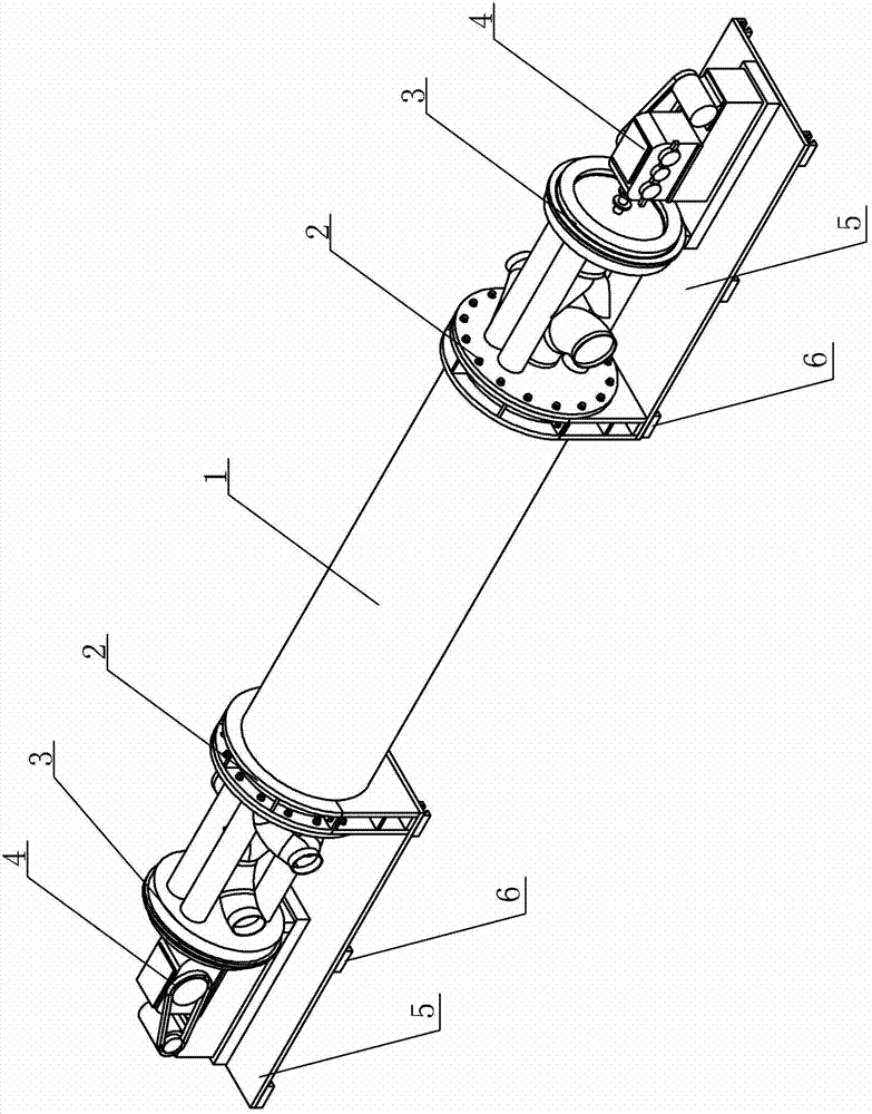 Configuration structure of a reciprocating tank of a high gradient superconducting magnetic separator