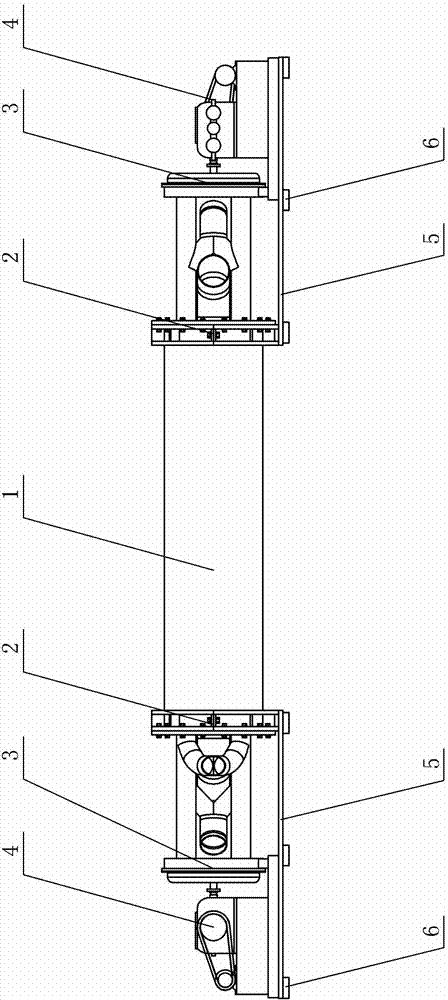 Configuration structure of a reciprocating tank of a high gradient superconducting magnetic separator