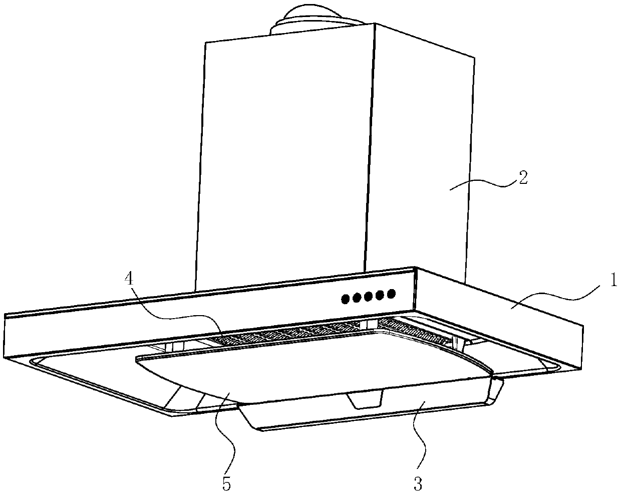 Extractor hood with commutated plate and control method