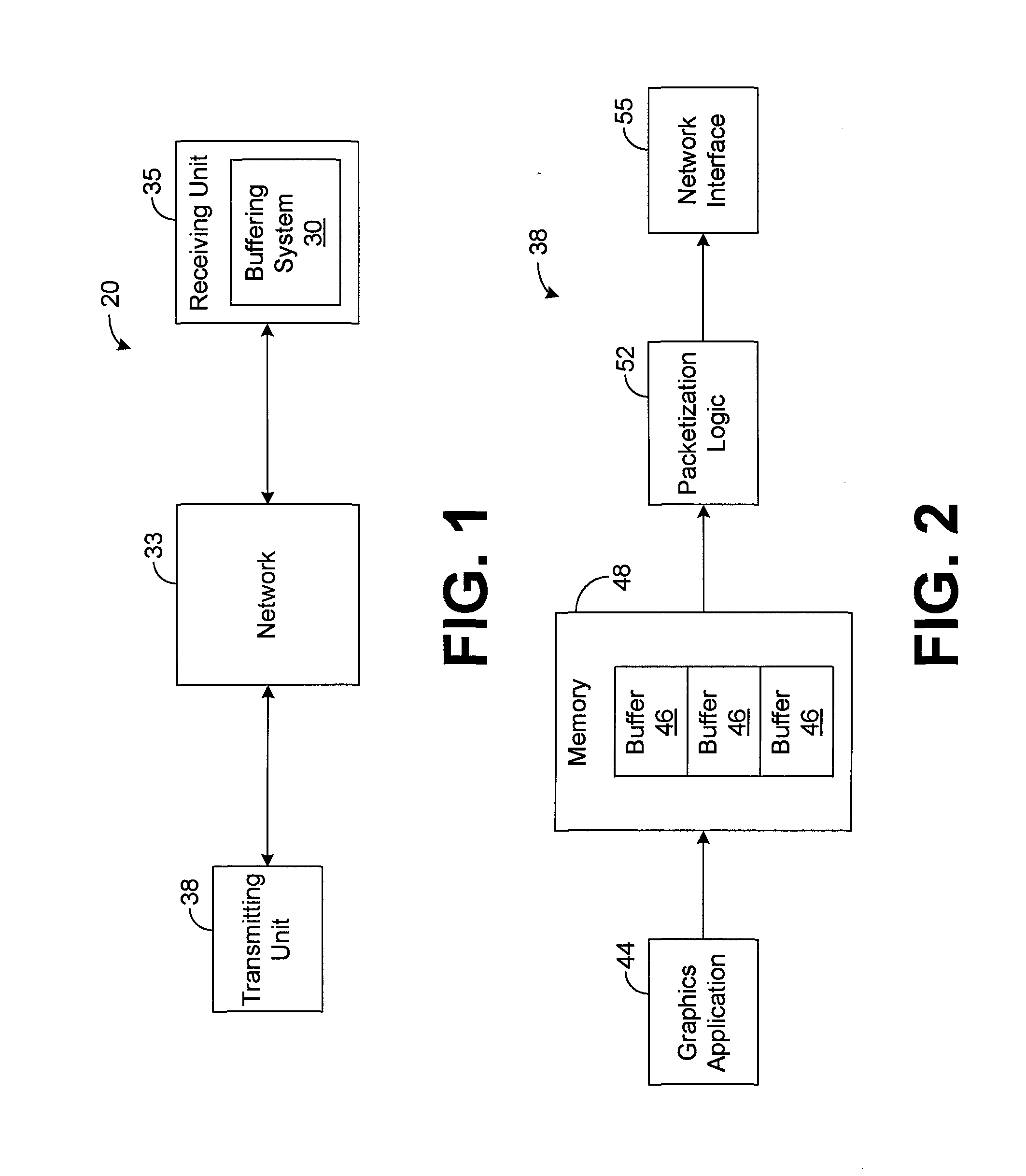 System and method for buffering data received from a network