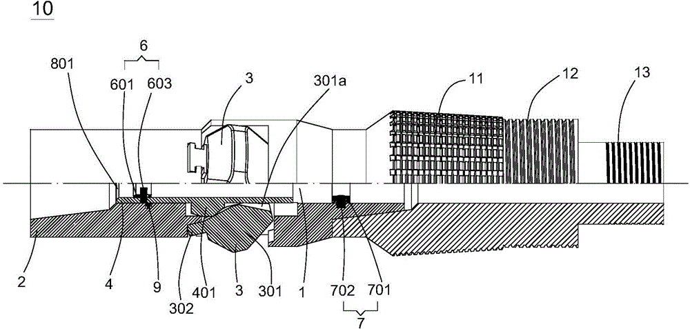 Device for expansion corrugated pipes