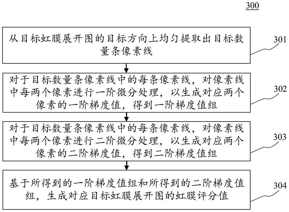 Iris image processing method and device, electronic equipment and computer readable medium