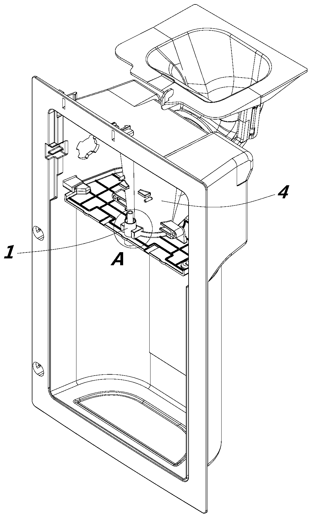 Water nozzle, ice water taking mechanism and refrigerator