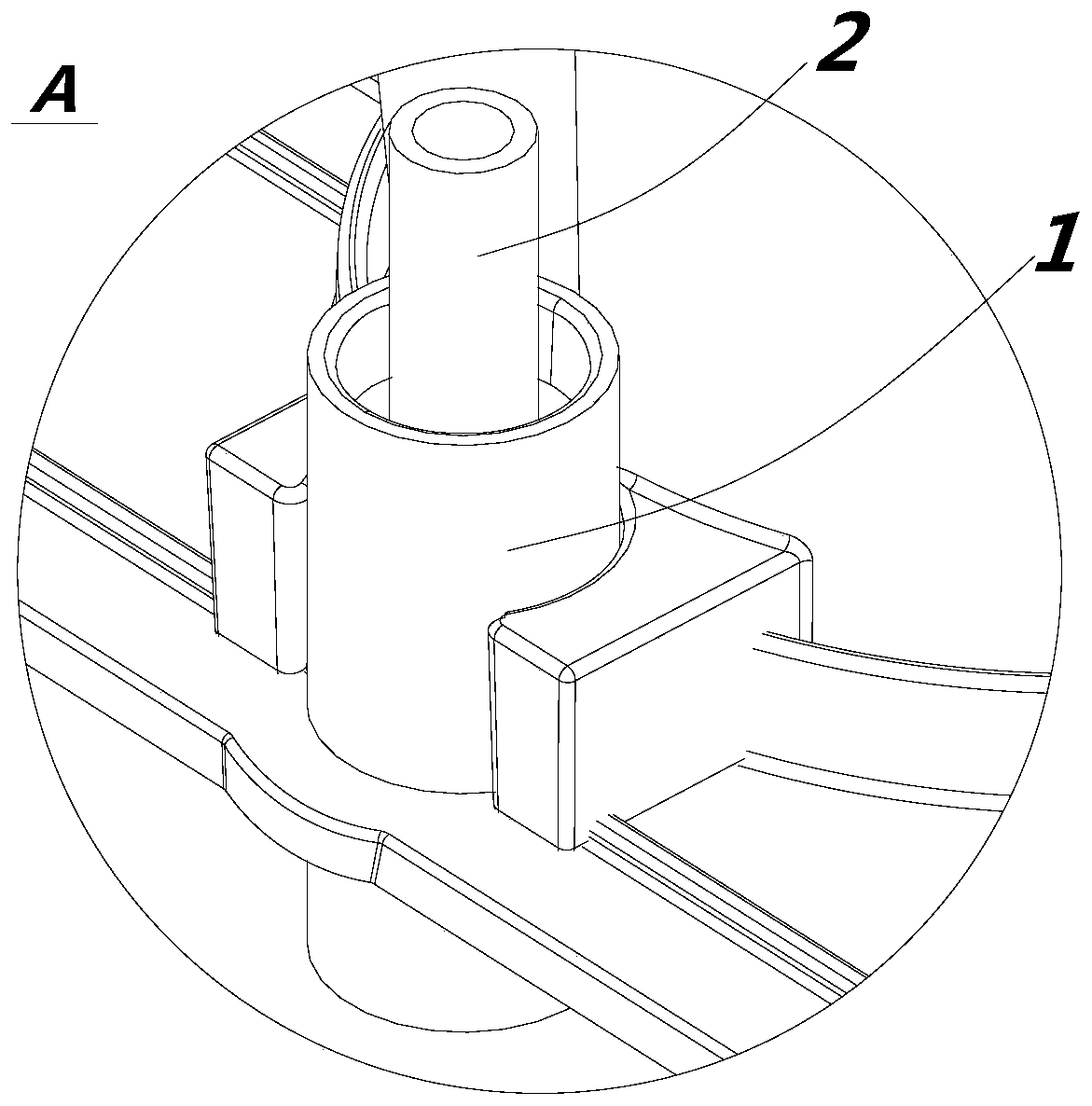 Water nozzle, ice water taking mechanism and refrigerator