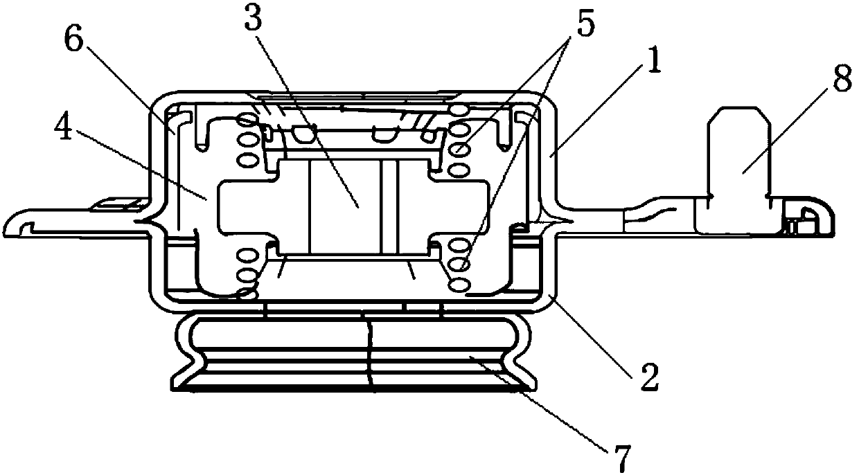 Top connecting plate of vehicle