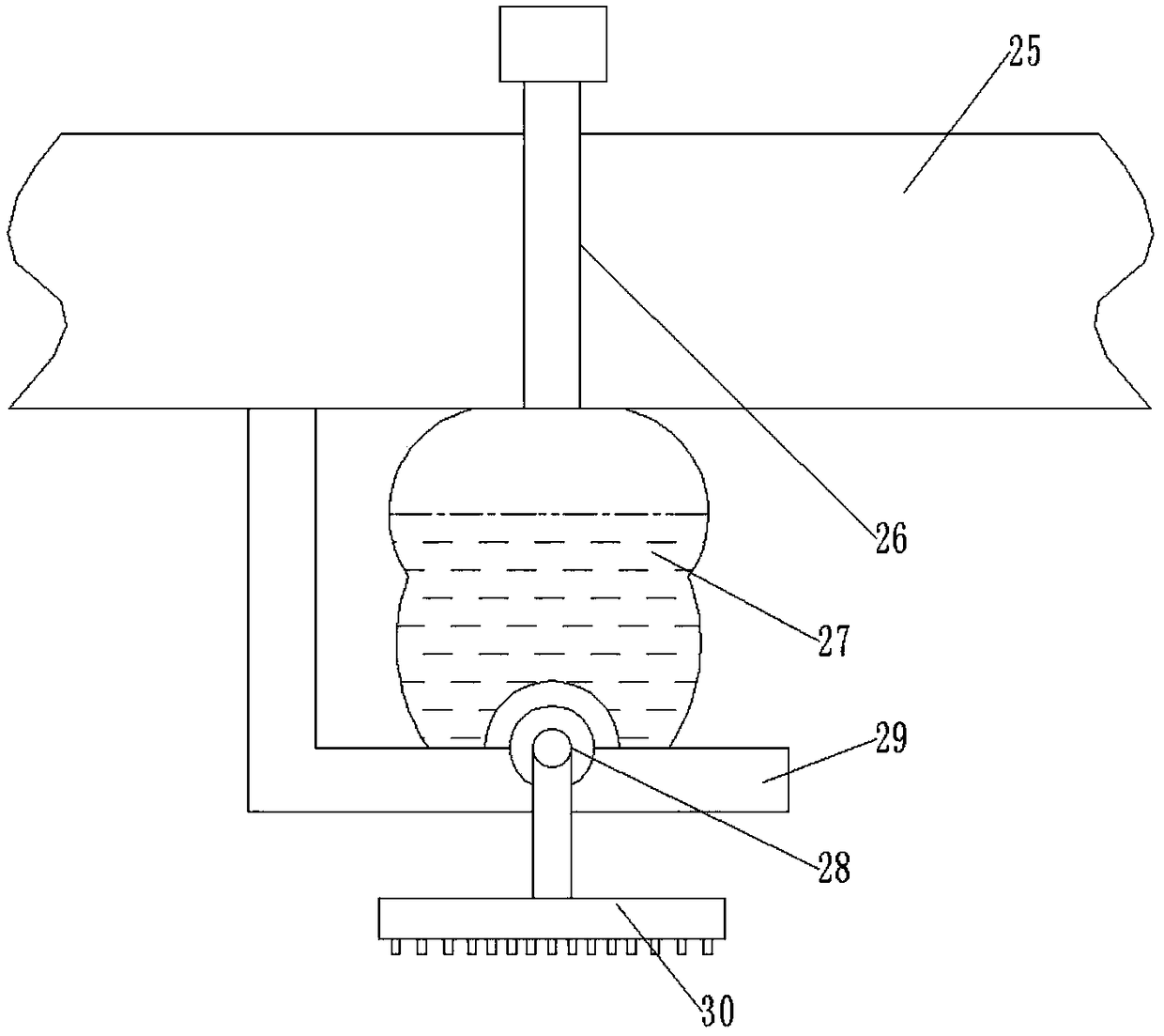 Automatic cleaning device used for production of electronic products