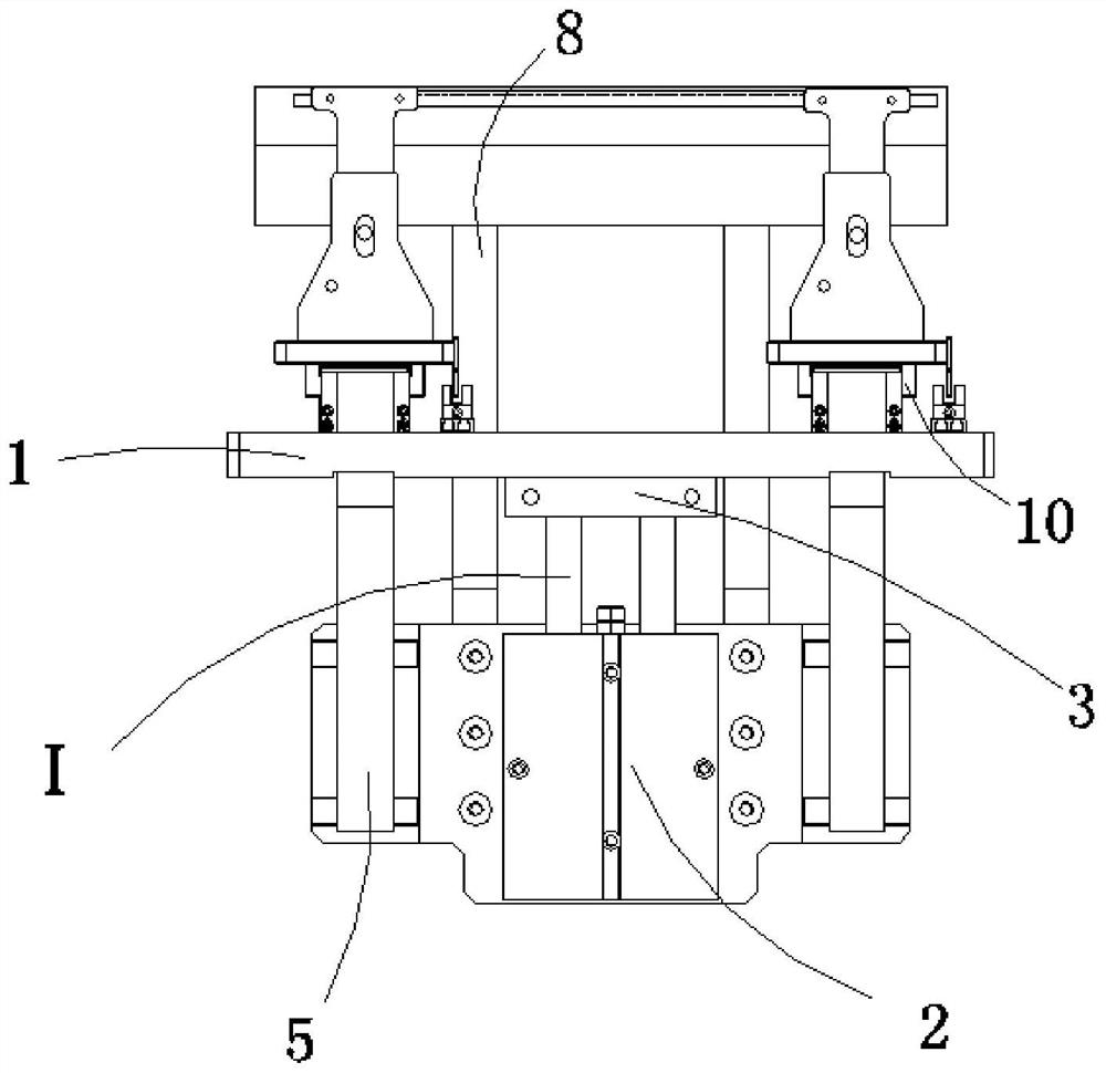 Pressing device for pressing long-strip-shaped plastic label to side face of furniture plate