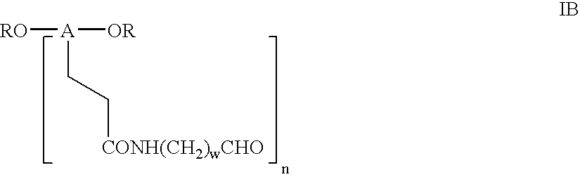 Monofunctional polyethylene glycol aldehydes