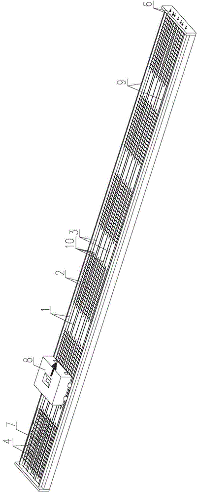 Mechanically shaped dry hard concrete ribbed bottom plate and manufacturing method thereof