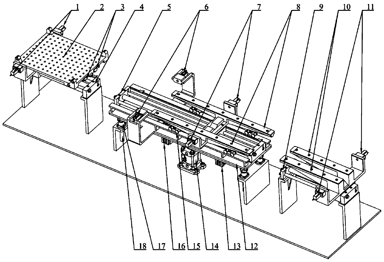 Production line workpiece multistage transferring device