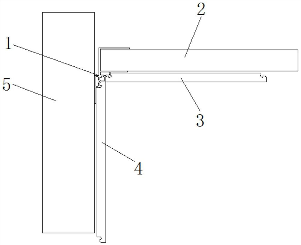 Prefabricated buckle suspended ceiling mounting structure