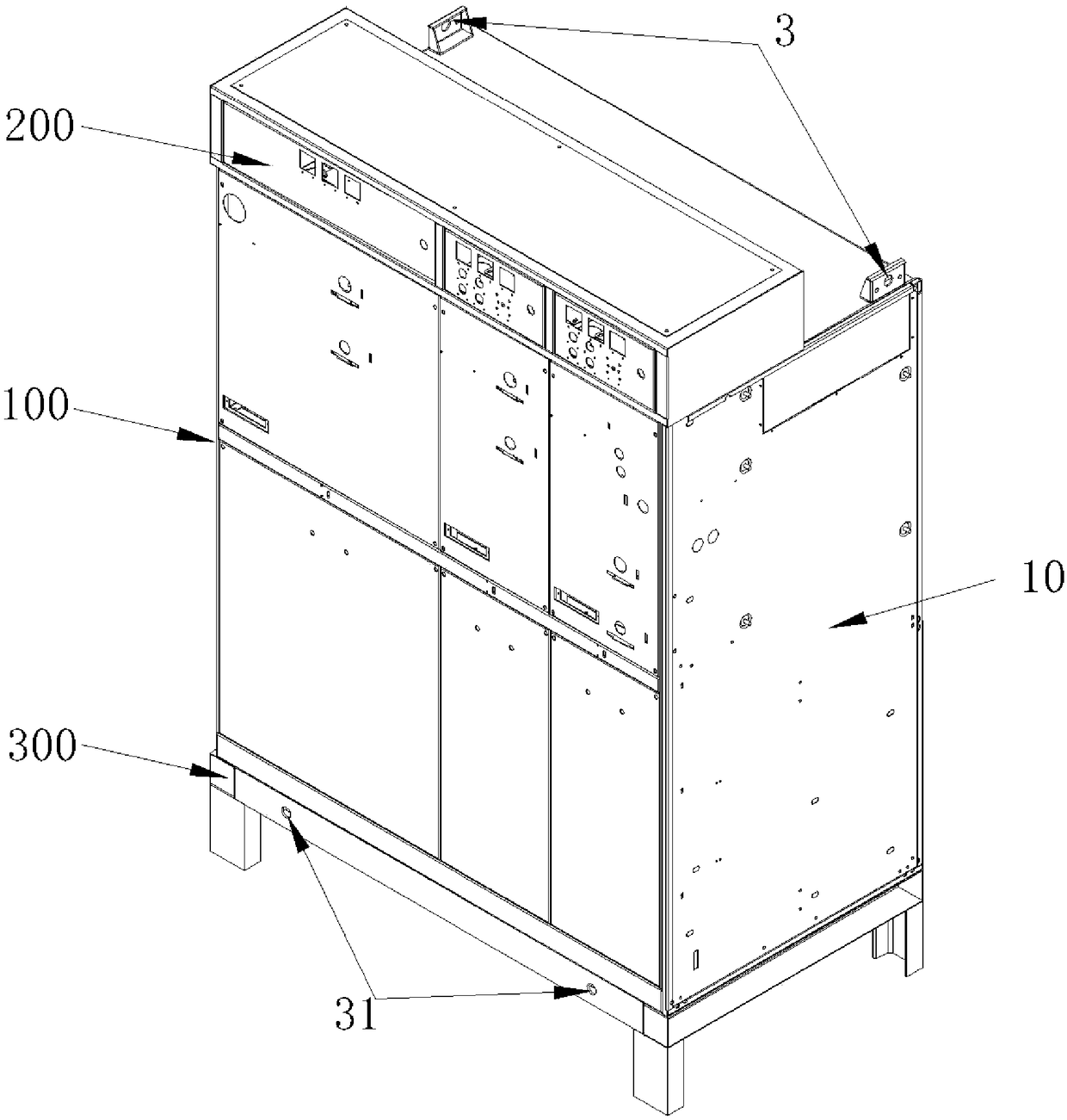 Primary and secondary fused inflatable cabinet