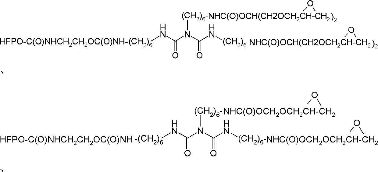 Epoxy-functionalized perfluoropolyether polyurethanes