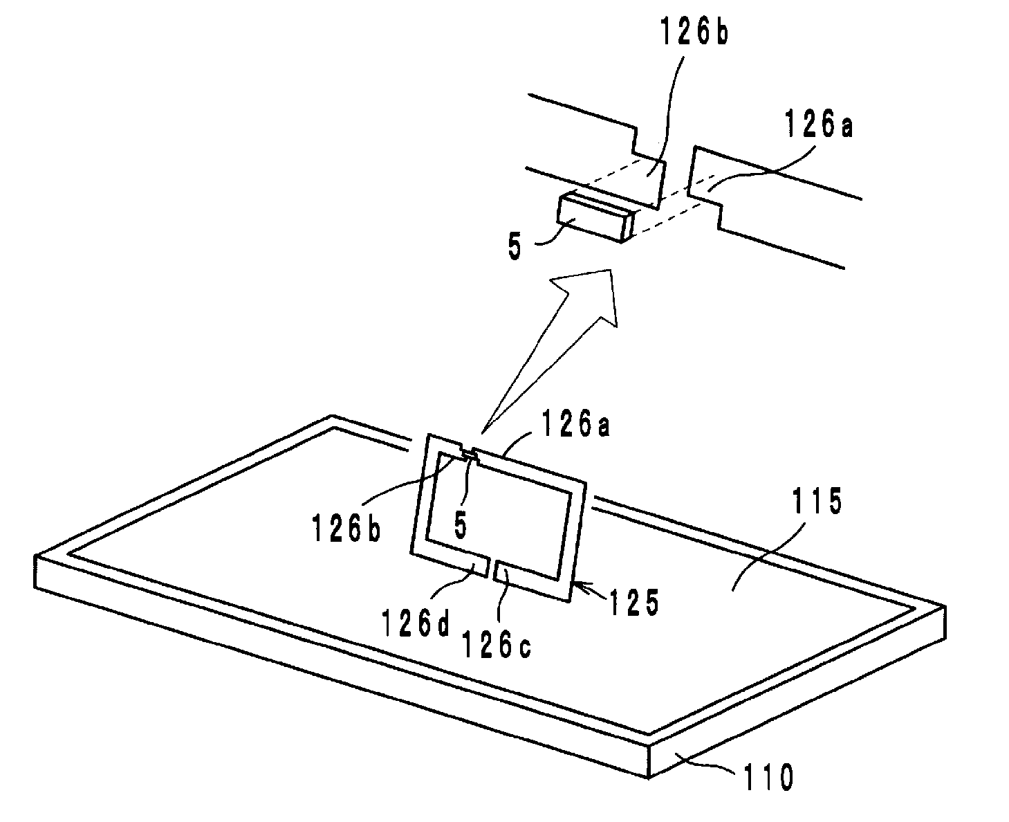 Wireless IC device component and wireless IC device