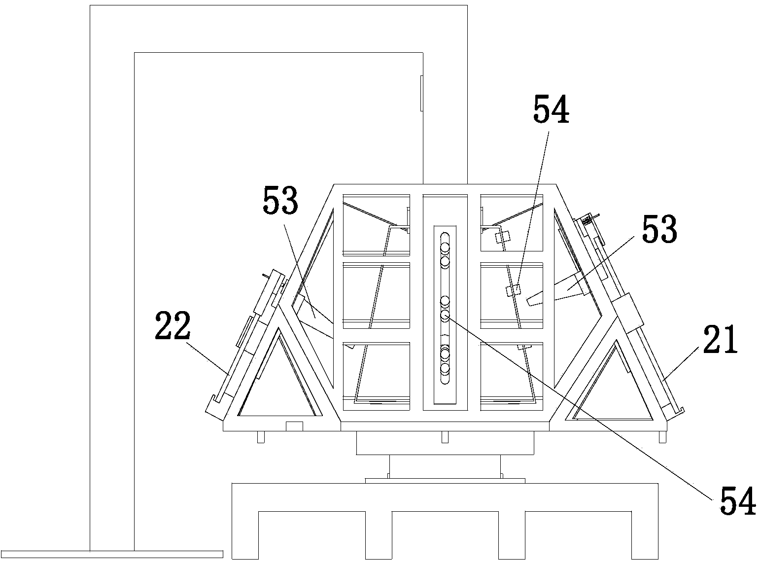 Glass gluing device