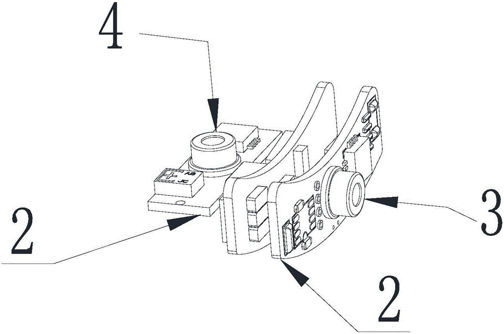 Passive wireless non-contact temperature measuring device