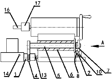 An automatic control method for tailstock of CNC lathe with rigid tapping driven by cylinder