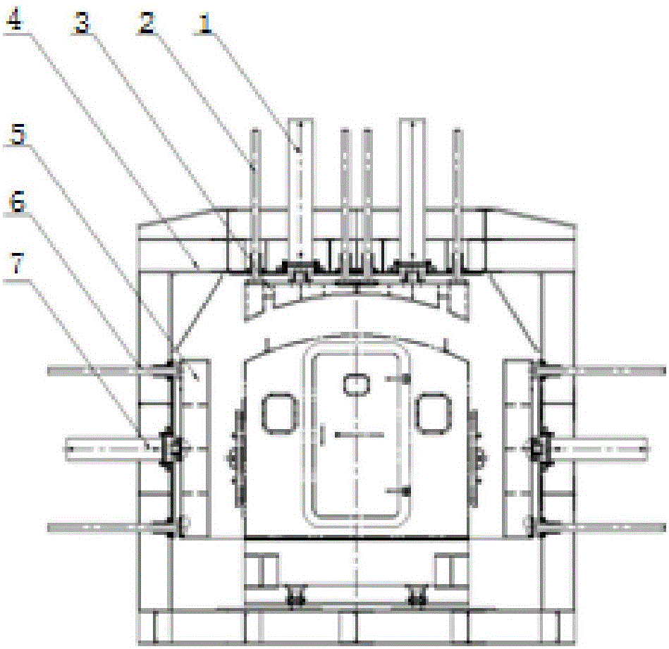 Platform and method for testing protective capability of tunnel construction rescue capsule body