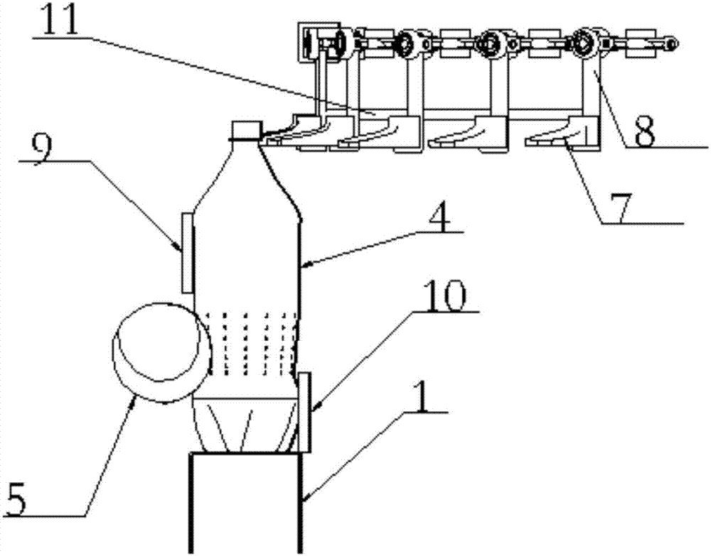 Suspending type PET bottled drink conveying device